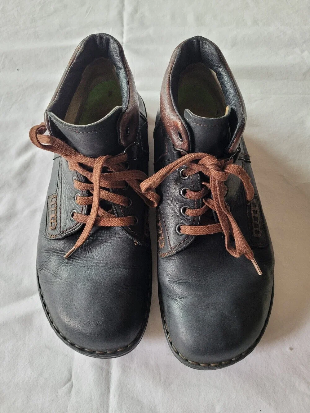 Finn Germany Men's Black Leather Casual Lace-Up Shoes Comfort Orthotic Size 41hi